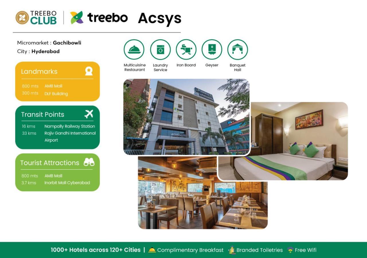 Hotel Treebo Acsys, Gachibowli à Haïdarabad Extérieur photo